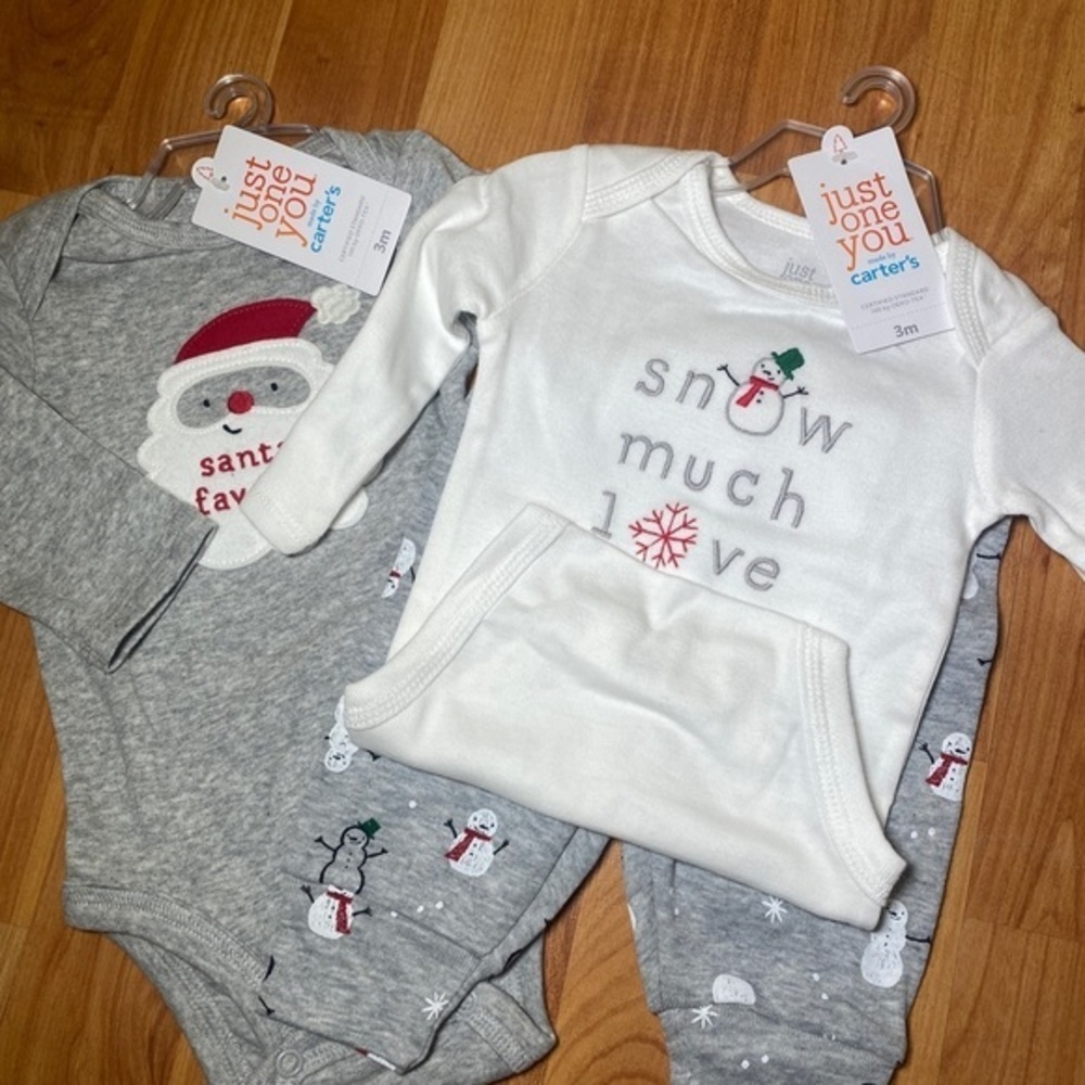 Carte’s just one you‎ Baby Christmas Outfit 'snow much love' 3 Months